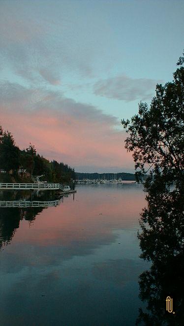 AU Iclipse Graphic "Deer Harbor at Dusk"